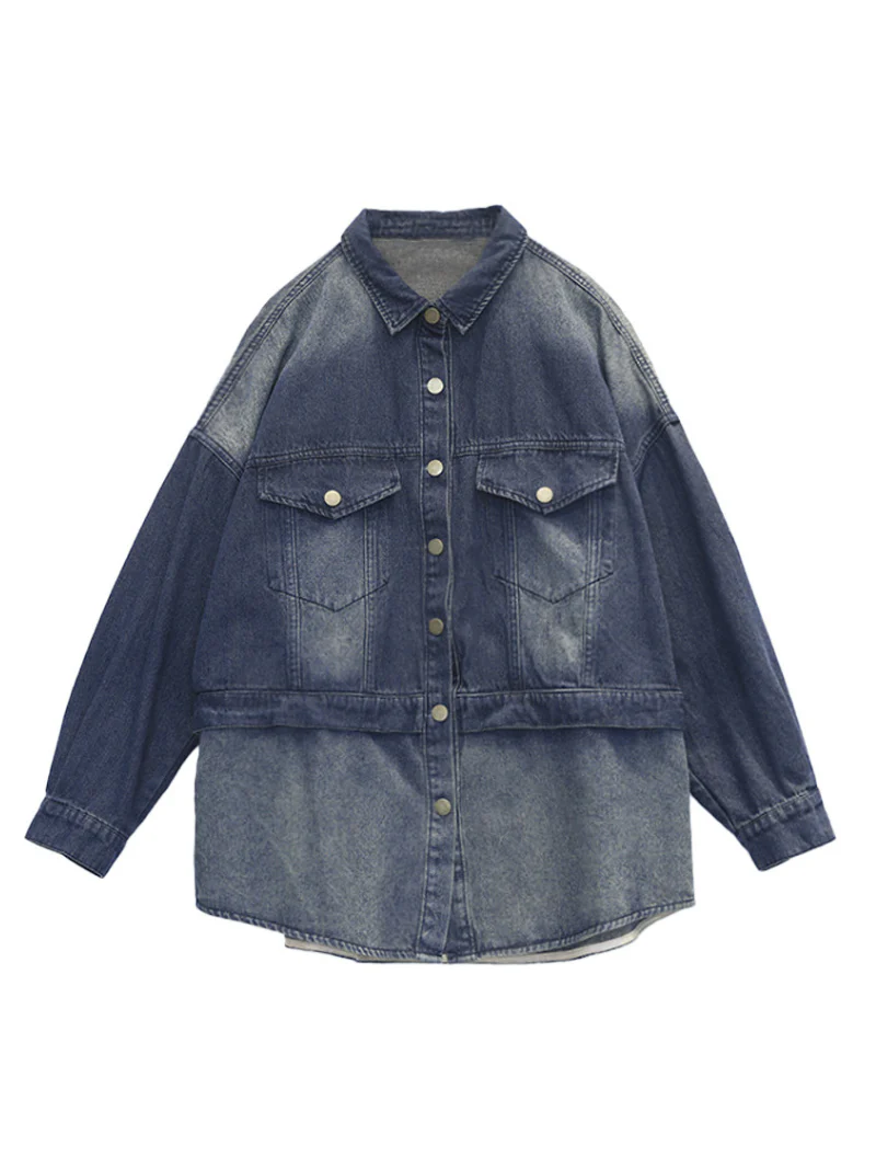 A beautiful Soul Denim Loose Long Sleeves Jacket - Image 6