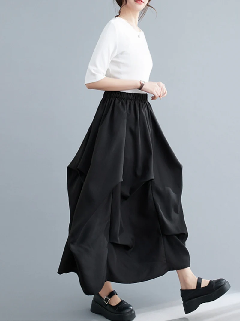 A Beautiful Soul Plain High Waist Long Skirt - Image 4