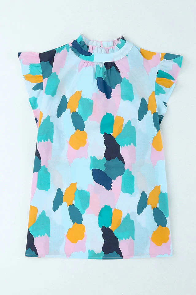 Abstract Print Top - Image 9
