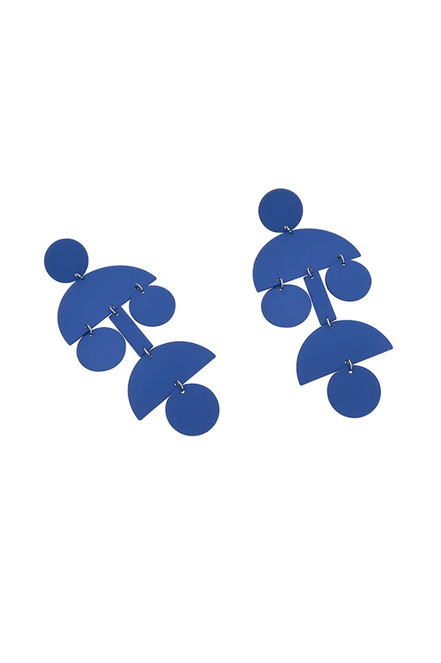 Acrylic Geometric Long Earrings - Image 9