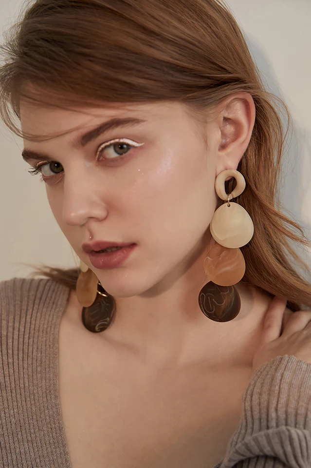 Acrylic Long Earrings - Image 2