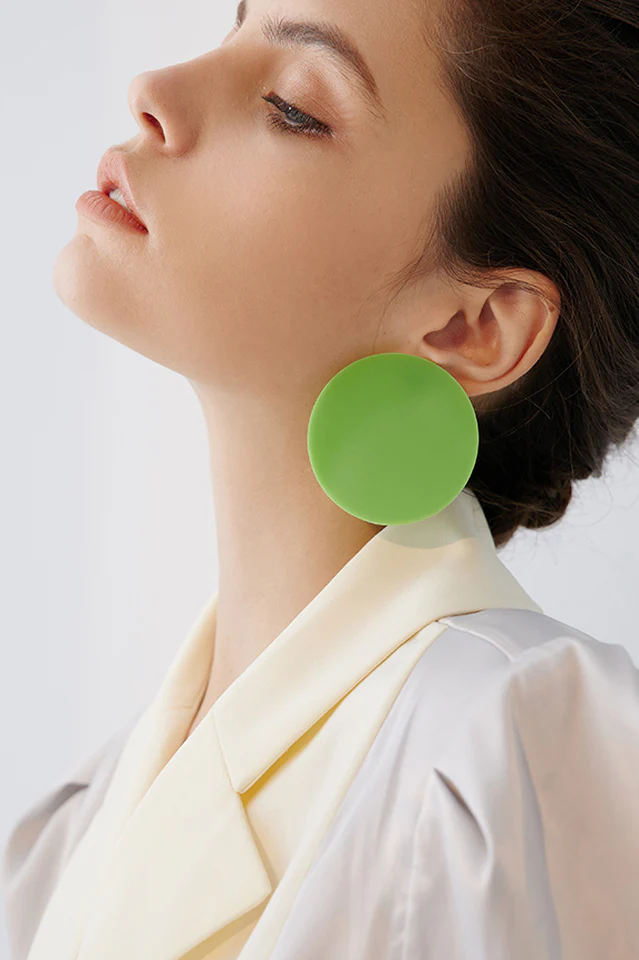 Acrylic Ring Earrings - Image 2