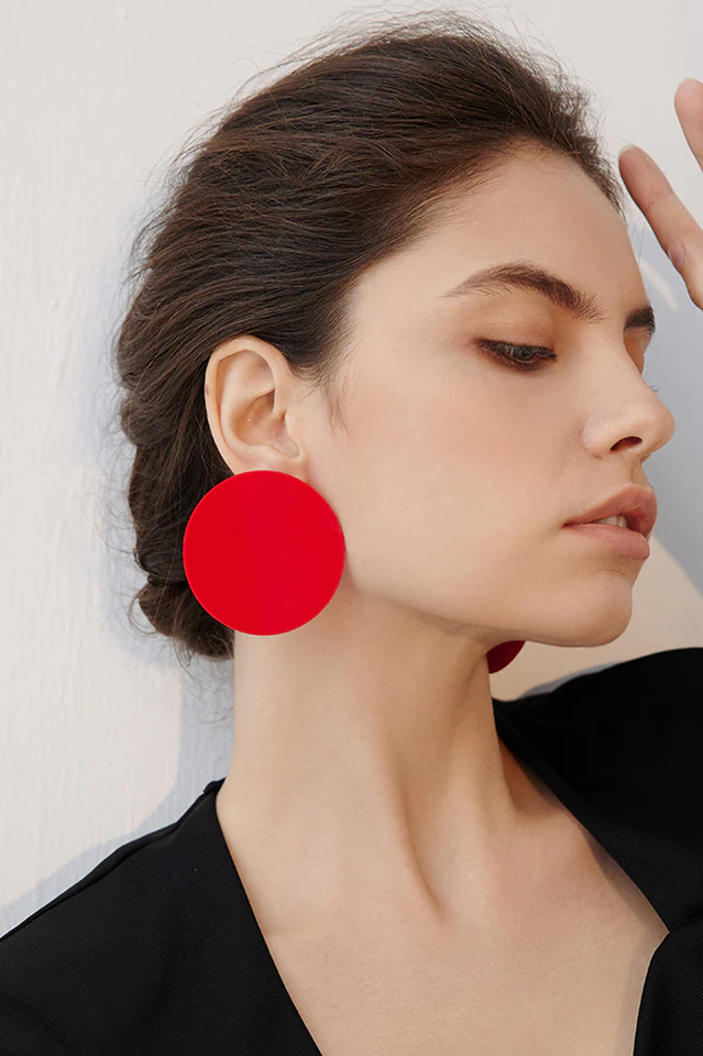 Acrylic Ring Earrings - Image 4