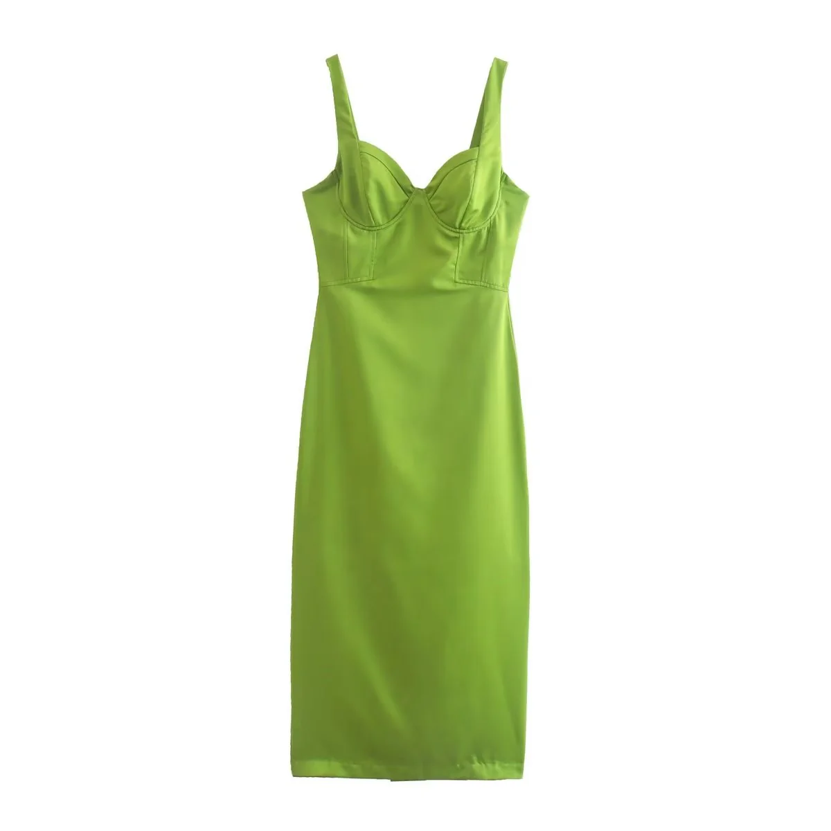 TAMIKO STRAPS GREEN BODYCON MAXI Dress - Image 6
