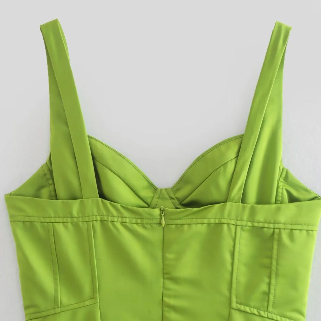 TAMIKO STRAPS GREEN BODYCON MAXI Dress - Image 7