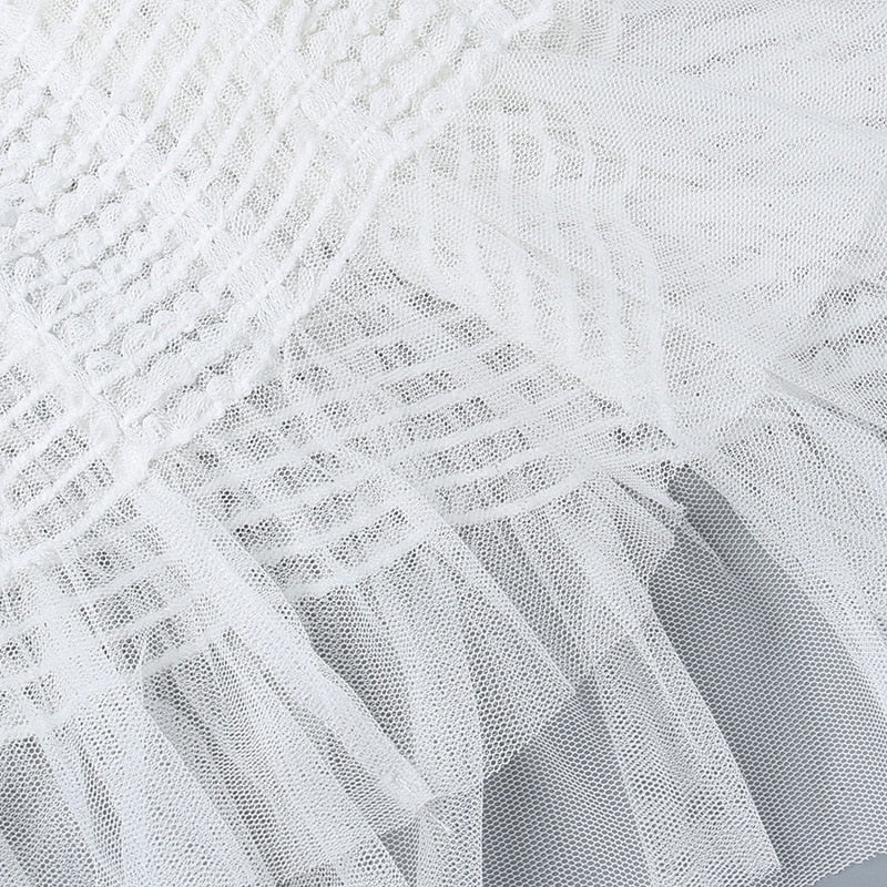 TOMOE SleeveLESS Mesh Mini Dress - Image 13