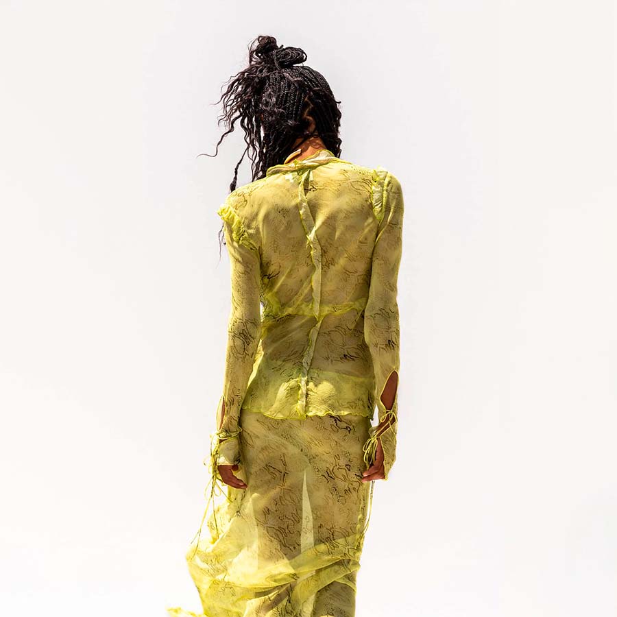 MAXI Skirt and Long Sleeve BLOUSE SET - Image 6