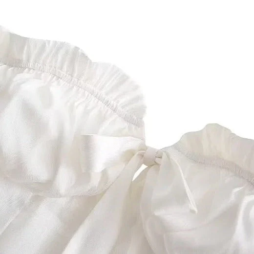 SHINJU WHITE PUFF Mini Dress - Image 10