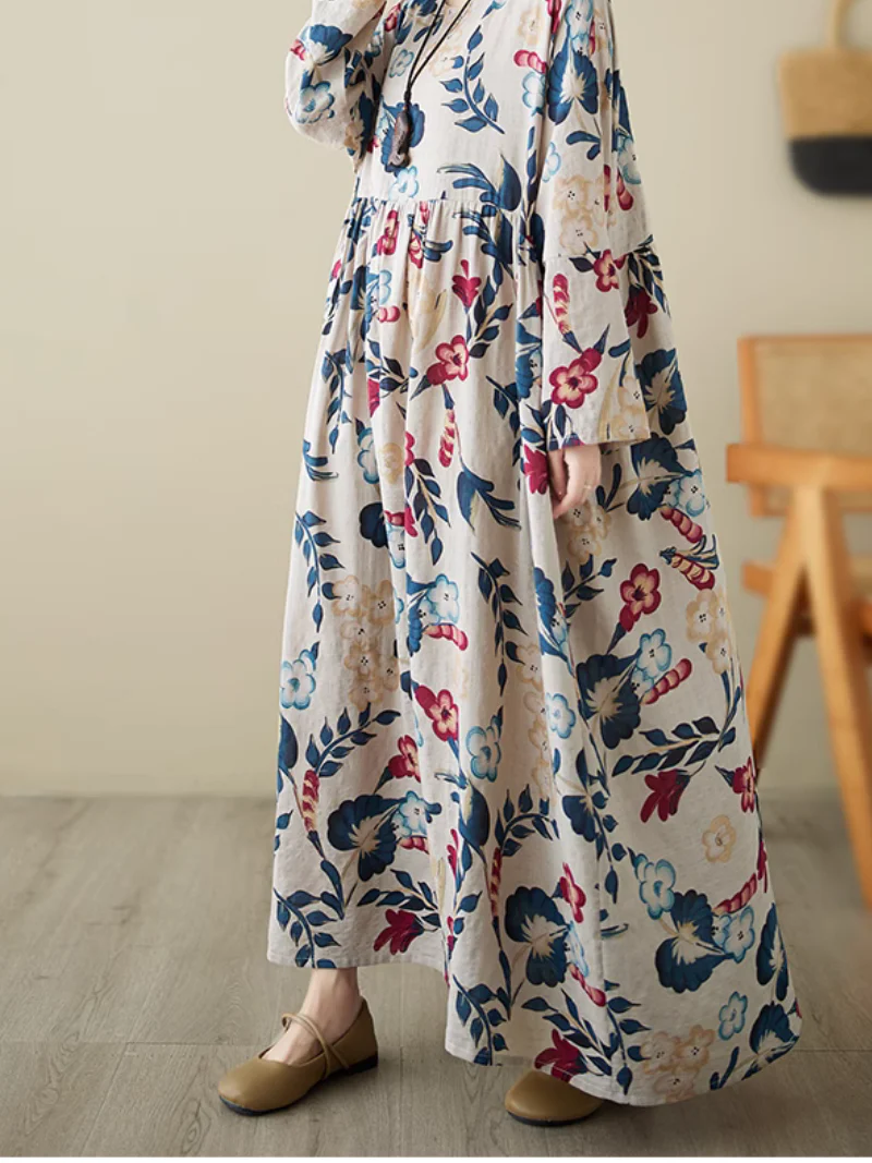 All Body Types Floral Smock Dress - Image 4
