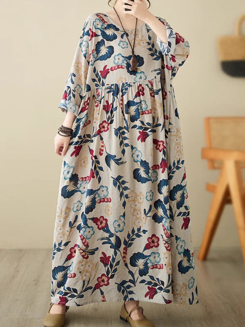 All Body Types Floral Smock Dress - Image 6