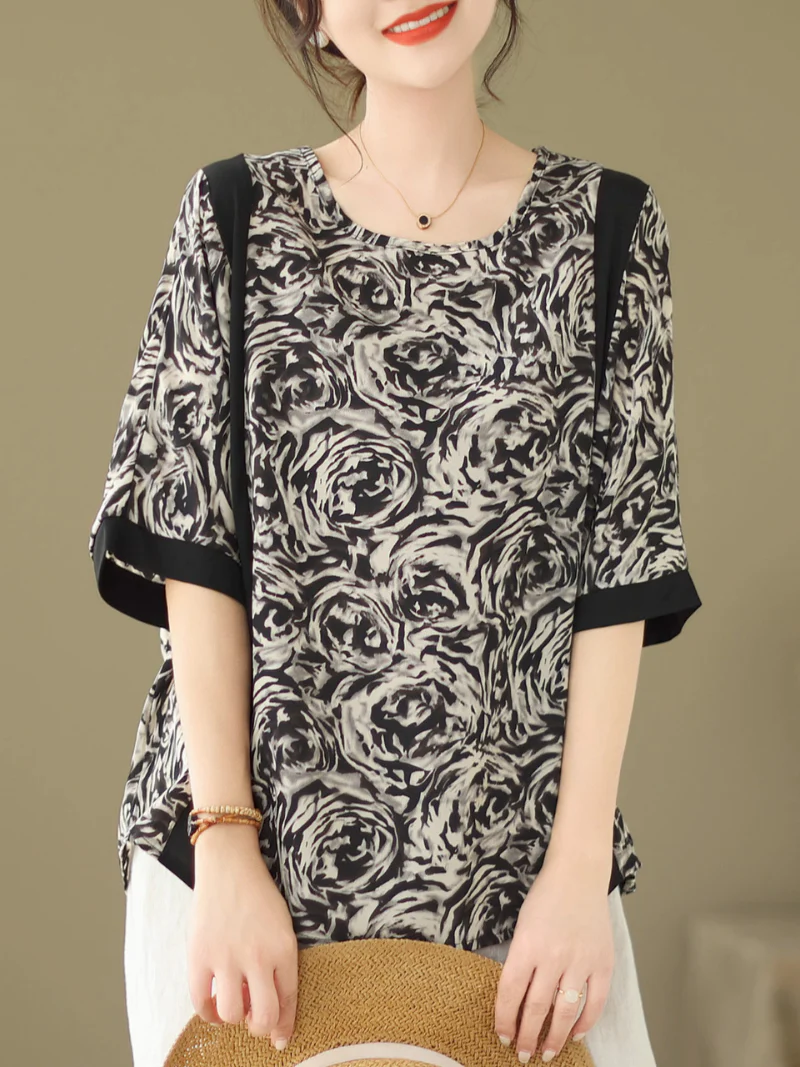 All You Need Round Neck Bat Sleeves Top - Image 3