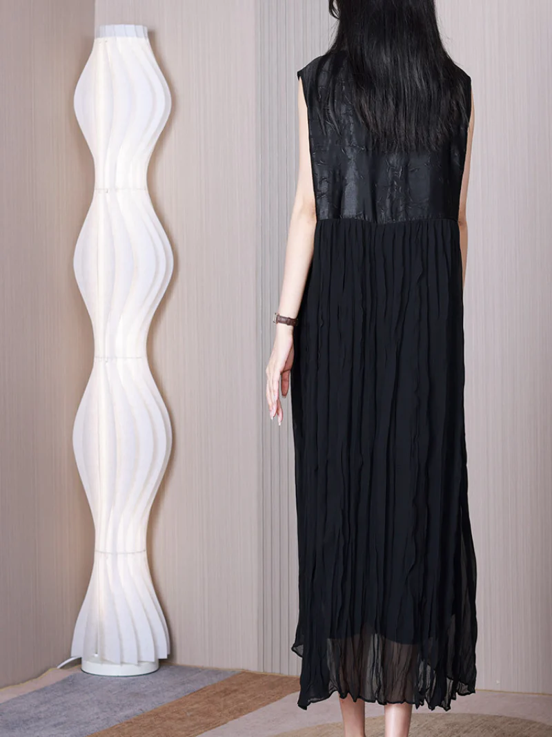 All You Need Round Neck Middle Waist A-line Dress - Image 5