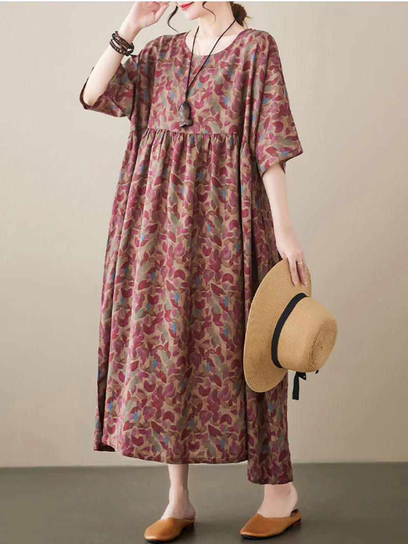 Always Remember Me Round Neck Smock Dress - Image 3