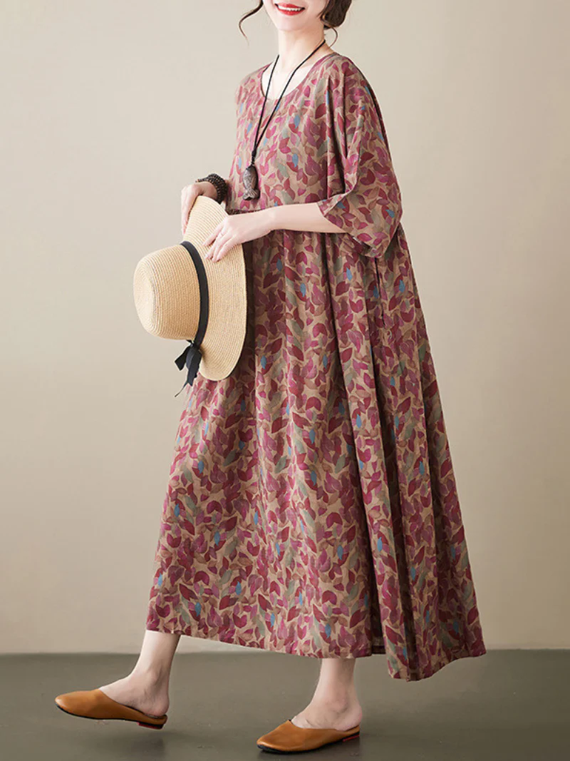 Always Remember Me Round Neck Smock Dress - Image 4