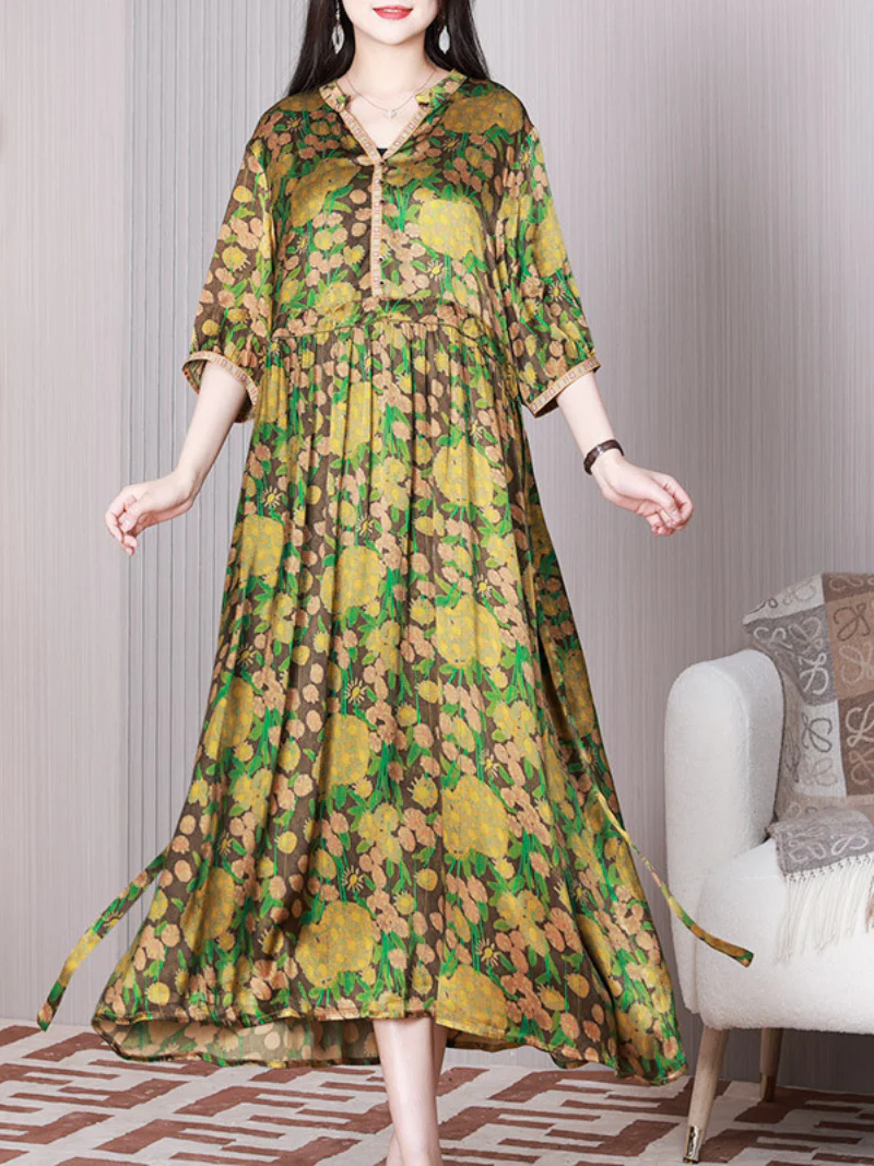 An Angel On Earth V-neck A-line Dress - Image 3