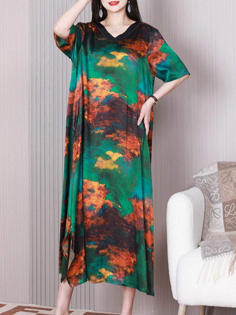 Angel Of Love V-neck Middle Waist A-line Dress - Image 4