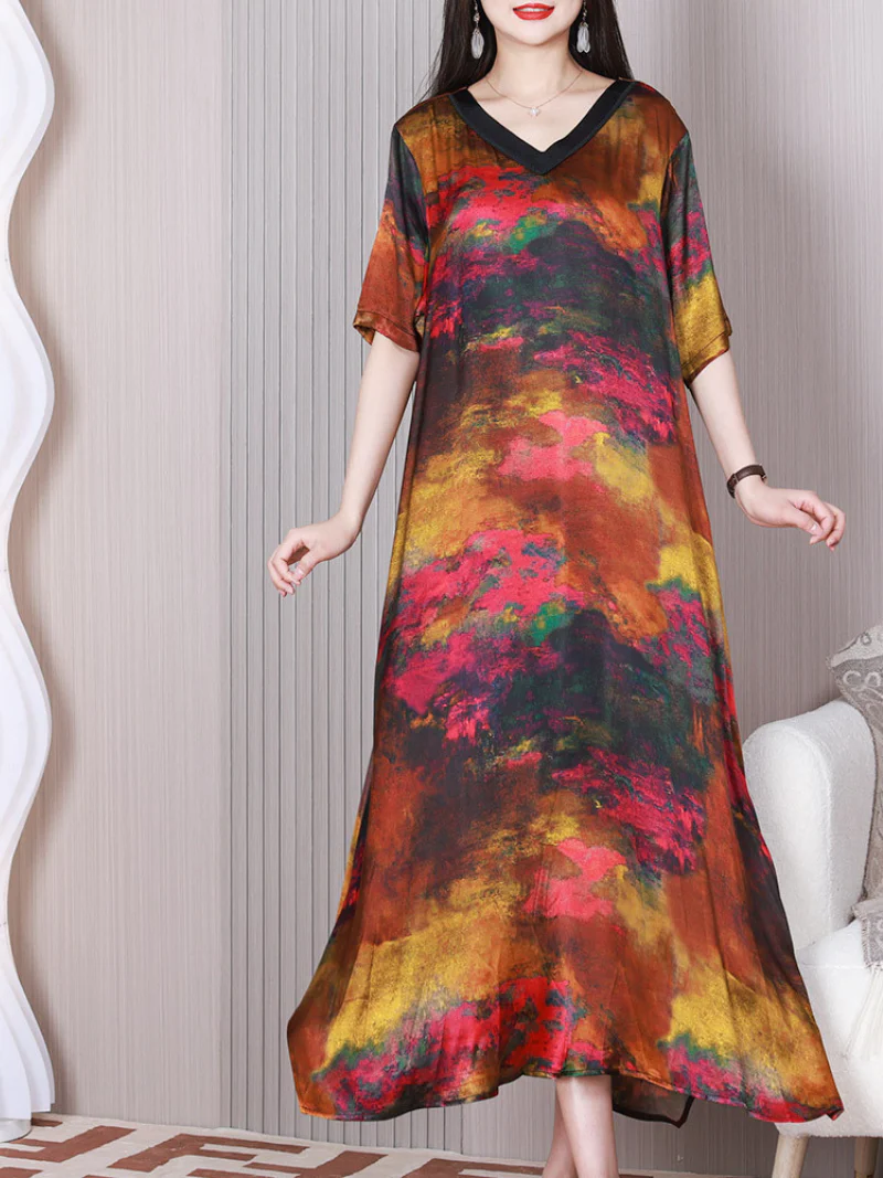 Angel Of Love V-neck Middle Waist A-line Dress - Image 6