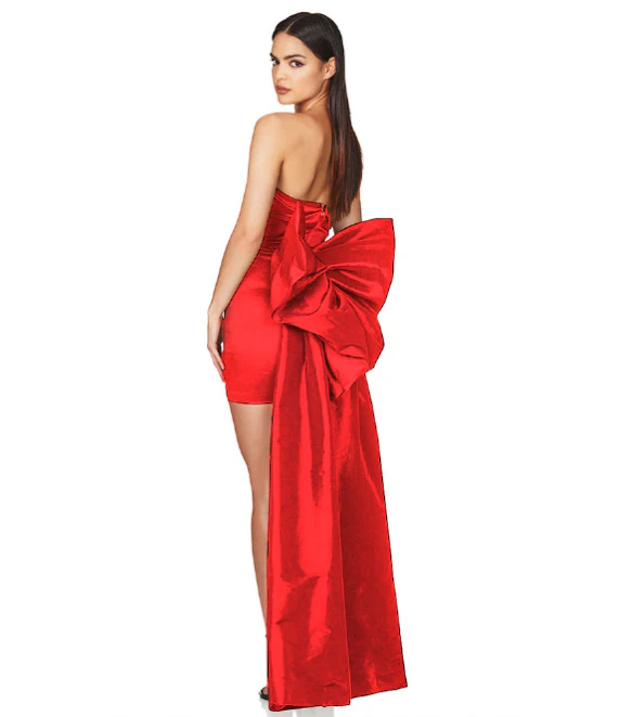 Angelina Oversized Bow Gown - Image 7