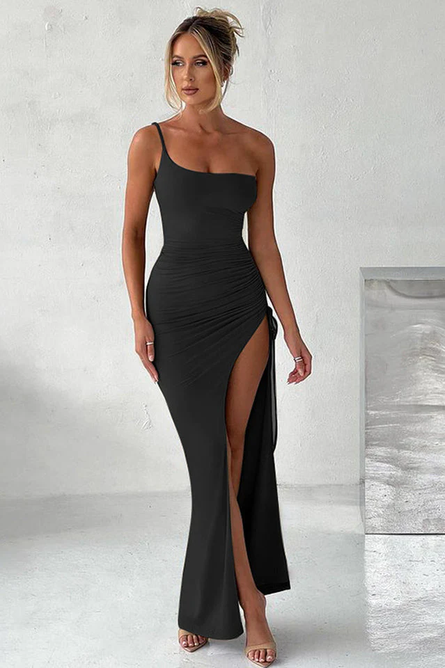 Aria One Shoulder Gown - Image 3