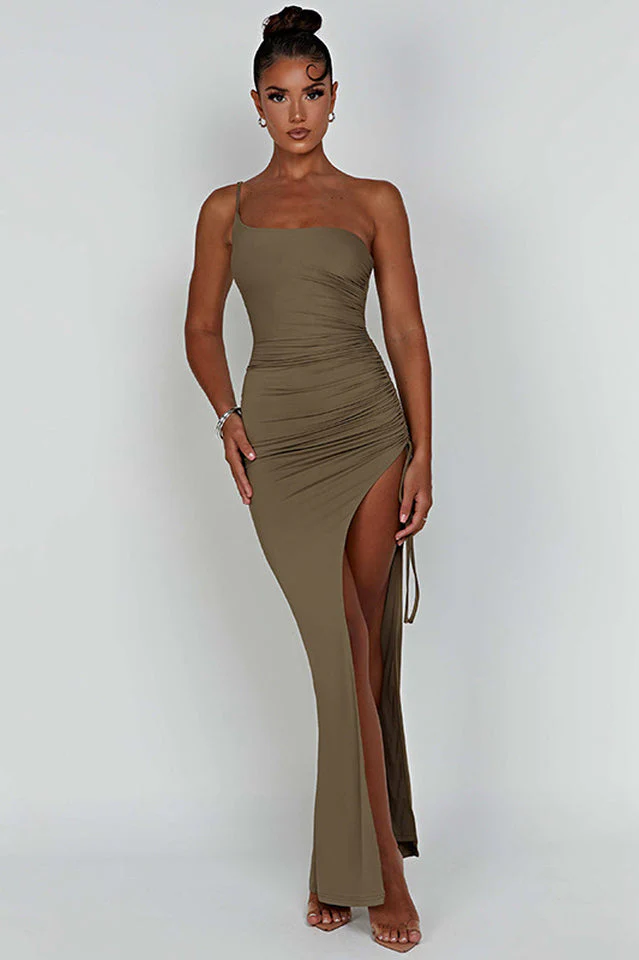 Aria One Shoulder Gown - Image 8