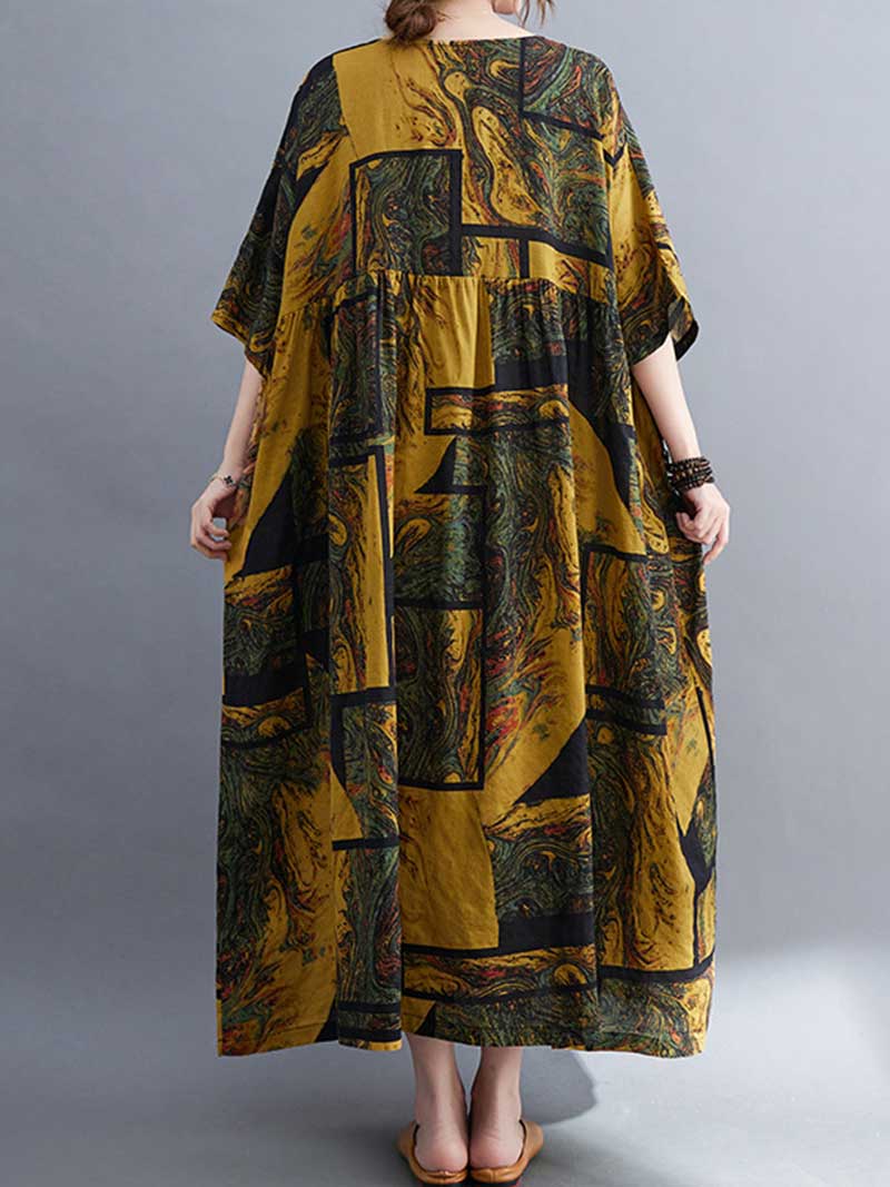 Art Vibes Printed Smock Dress - Image 2