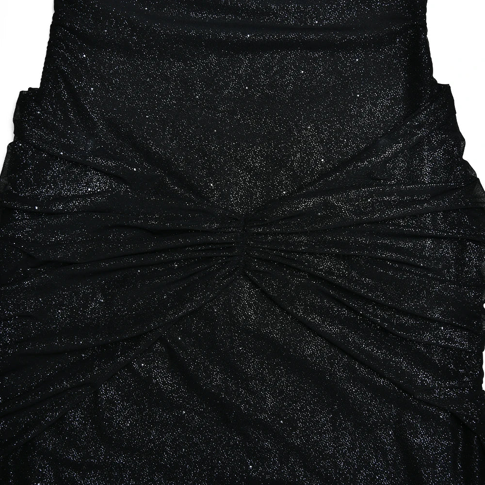 Glitter Mesh PLEATED MAXI Dress - Image 14