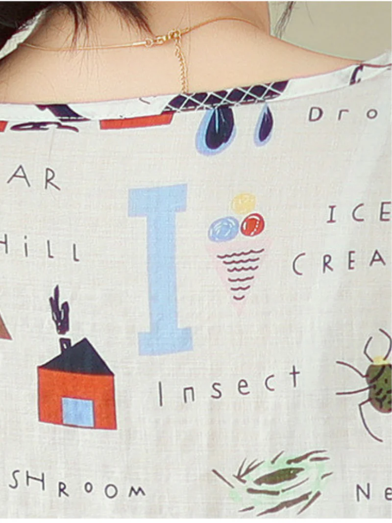 Artistic Soul  Letter Printing Tops - Image 6