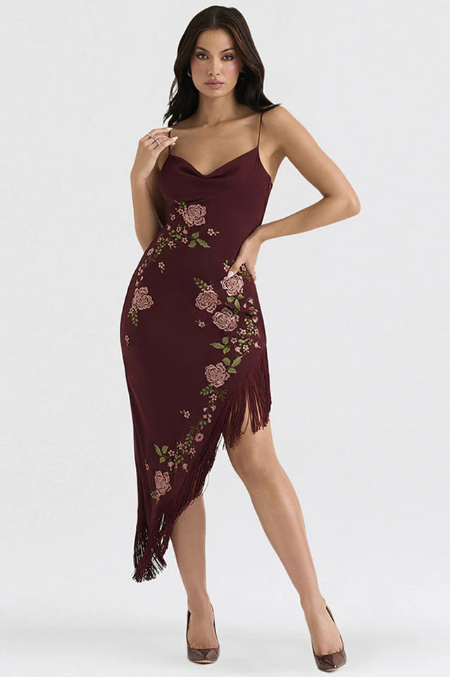 Asymmetric Midi Slipdress - Image 3