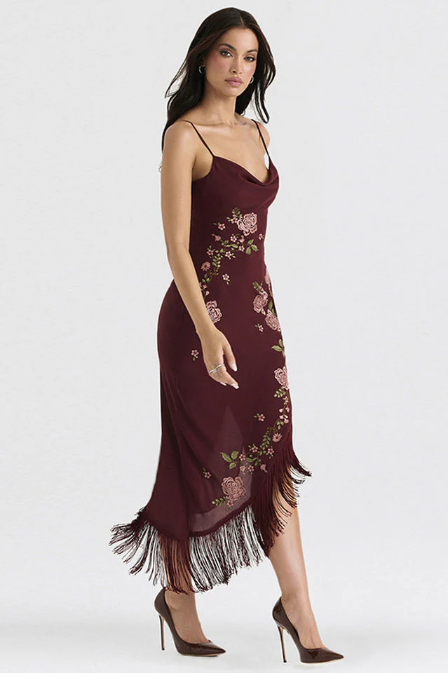 Asymmetric Midi Slipdress - Image 4