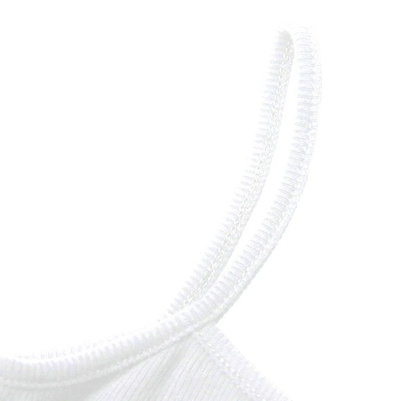 Asymmetric One Shoulder Fitted Ribbed Knit Crop Tank Top - Image 3