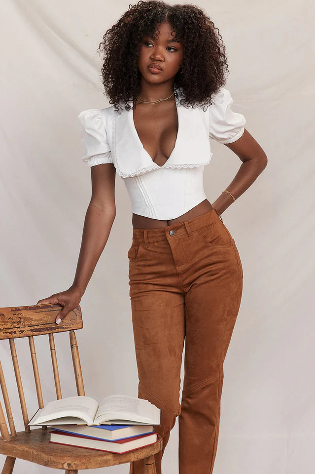 Augusta White Pin Tuck Top - Image 6