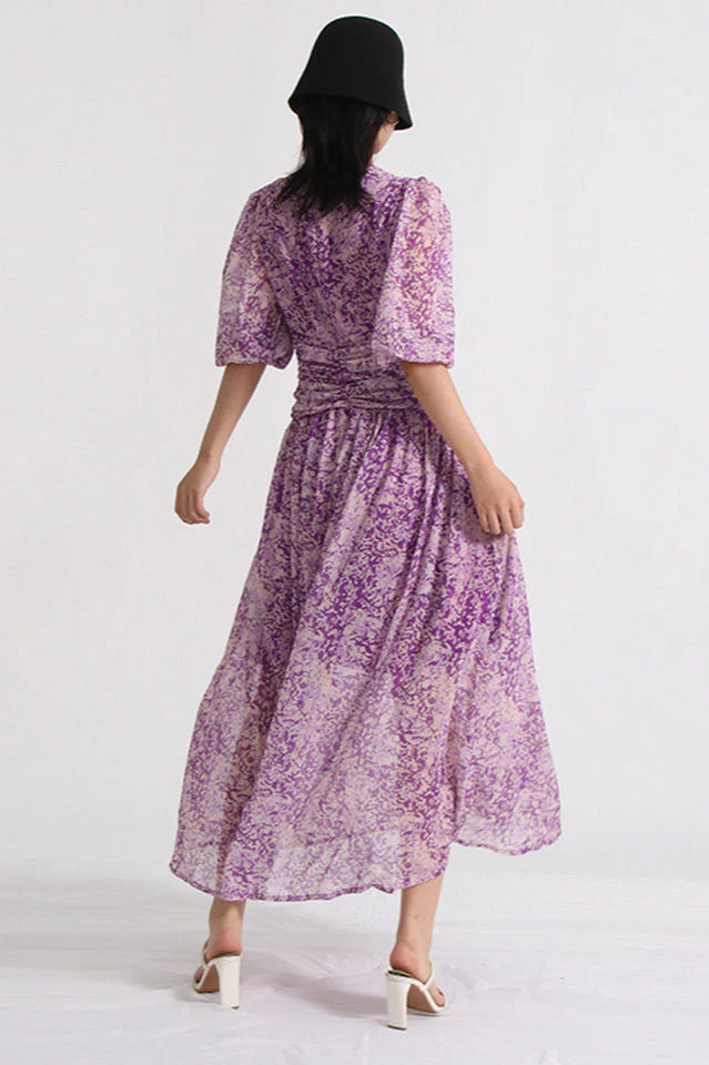Aurier Printed Midi Dress - Image 2