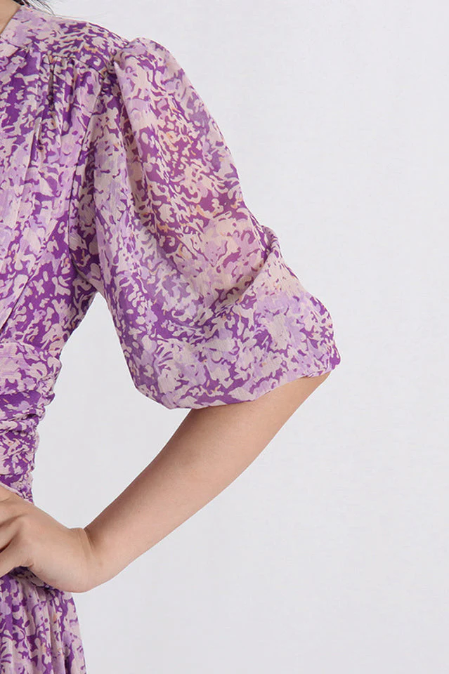 Aurier Printed Midi Dress - Image 5