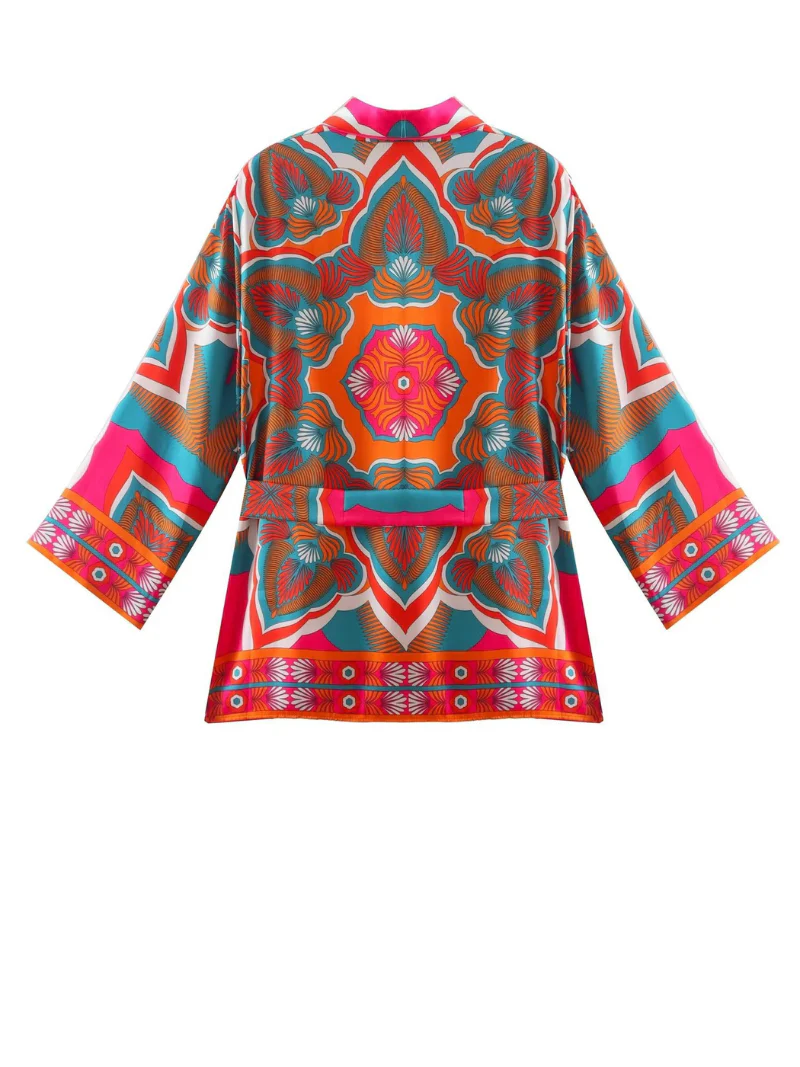 Baby it's red - reversible short kimono dress - Image 2