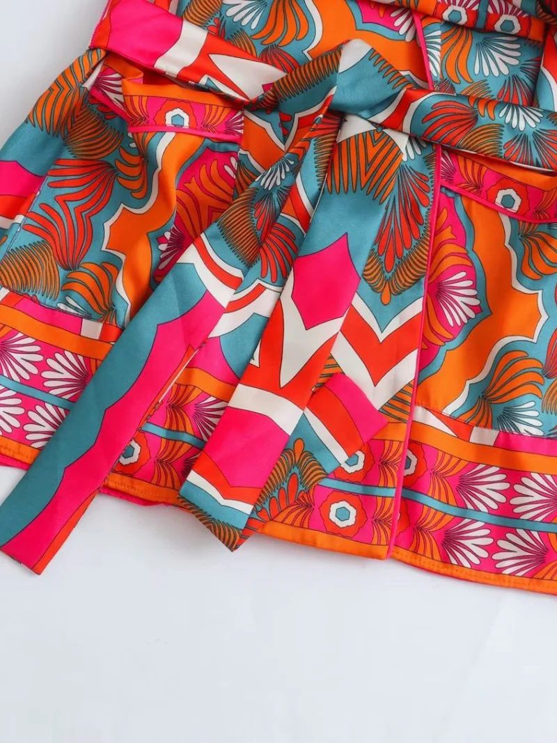 Baby it's red - reversible short kimono dress - Image 3