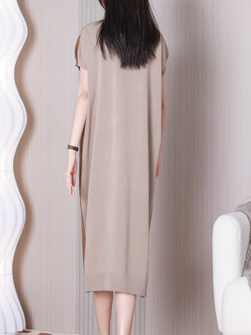 Back To Work Round Neck Midi Dress - Image 7