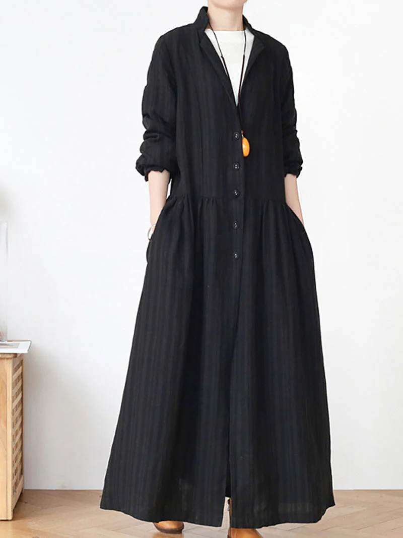 Back Your Soul Linen Coat - Image 2