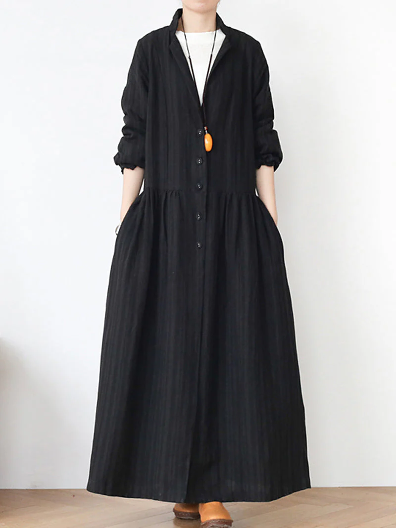 Back Your Soul Linen Coat - Image 6