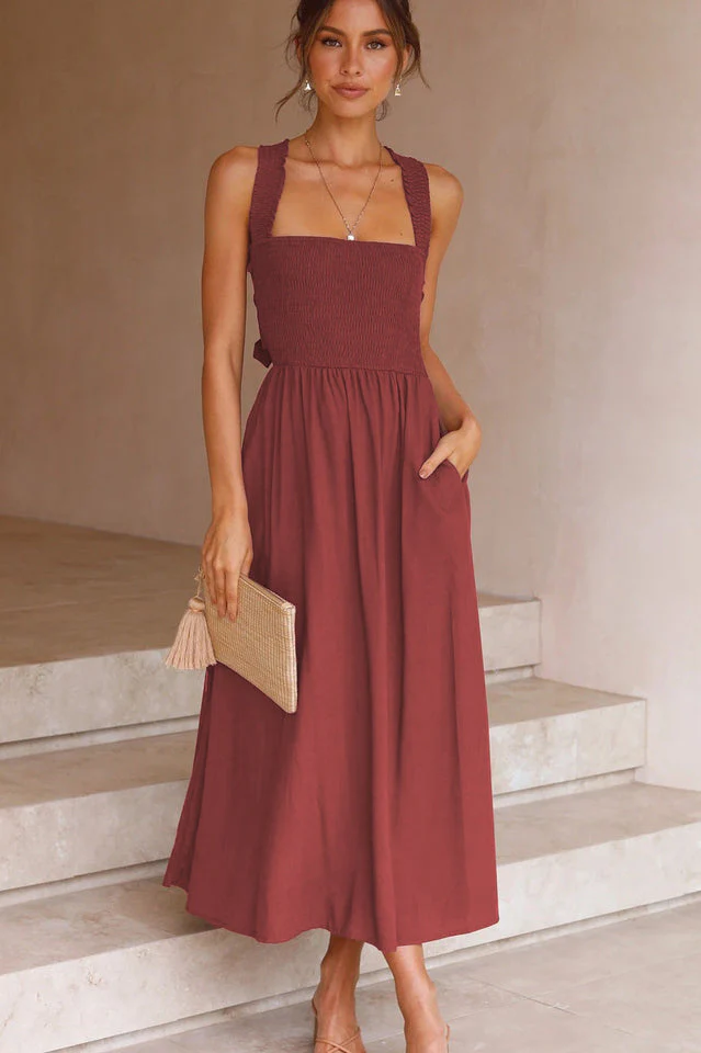 Silvia Backless Summer Dress - Image 11