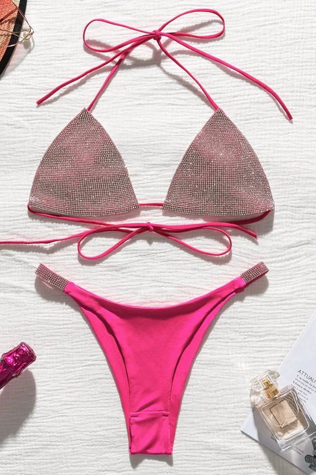 Bandage Rhinestone Bikini Set - Image 20