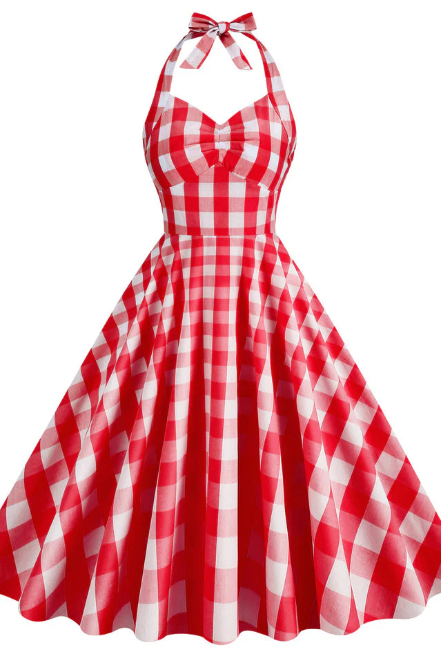 Barbie Movie Margot Pink Plaid Check Dress - Image 5