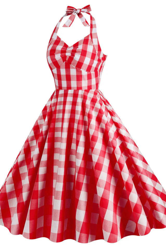 Barbie Movie Margot Pink Plaid Check Dress - Image 6