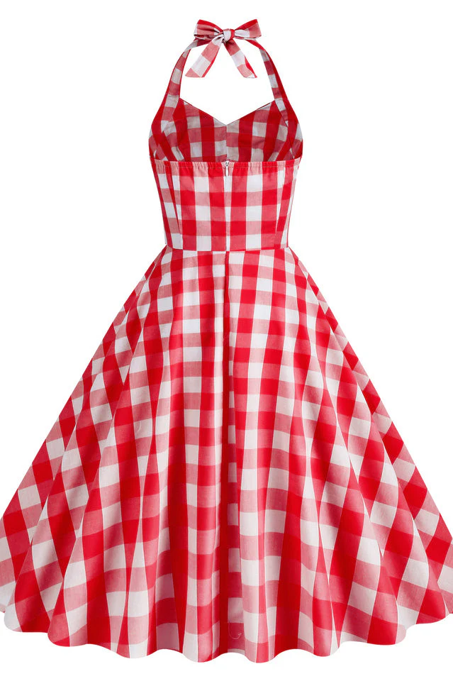 Barbie Movie Margot Pink Plaid Check Dress - Image 7