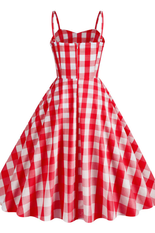Barbie Movie Margot Pink Plaid Check Dress - Image 6