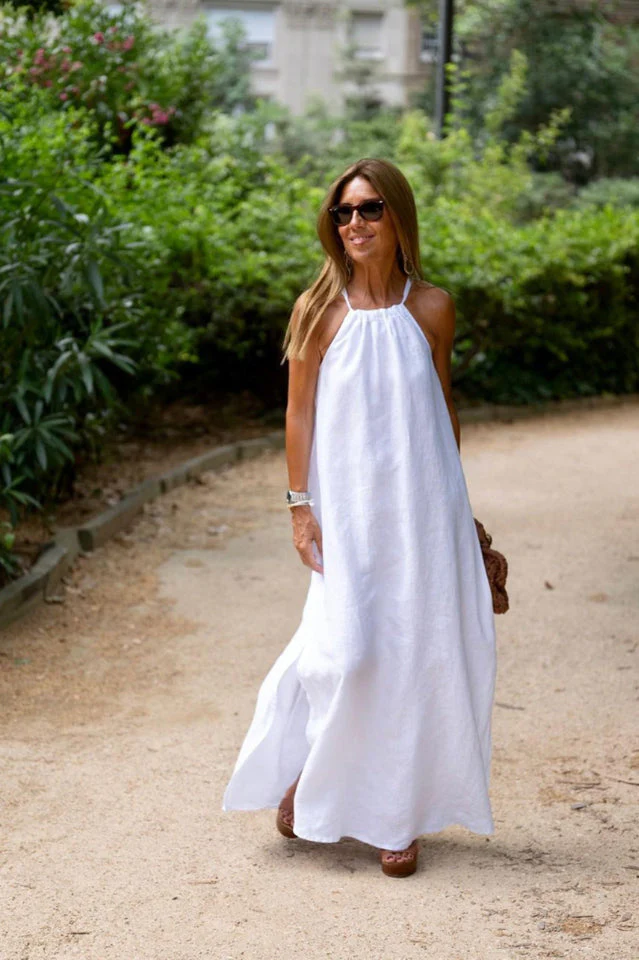 Basic Casual Outdoor Halter Dress - Image 5