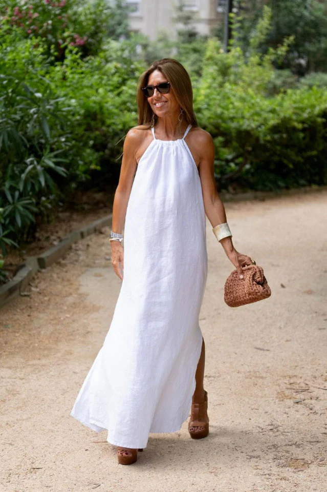 Basic Casual Outdoor Halter Dress - Image 6