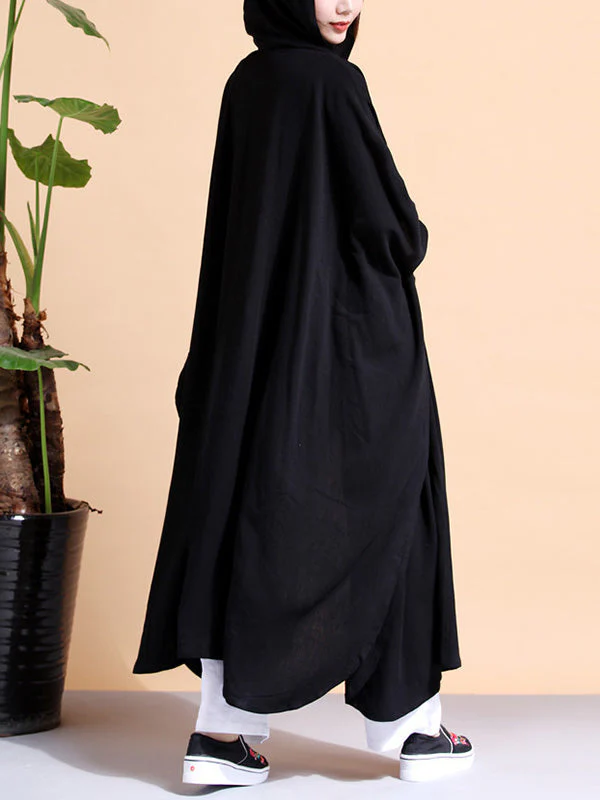 Batwing-sleeves Loose Cape Coat - Image 10
