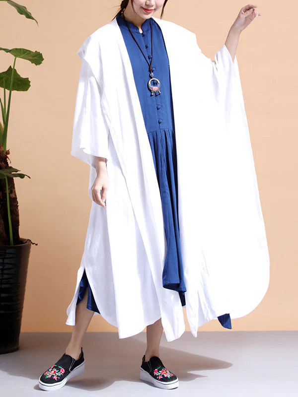 Batwing-sleeves Loose Cape Coat - Image 2