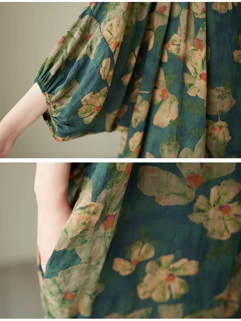 Be With You Ever Printed A-Line Dress - Image 5