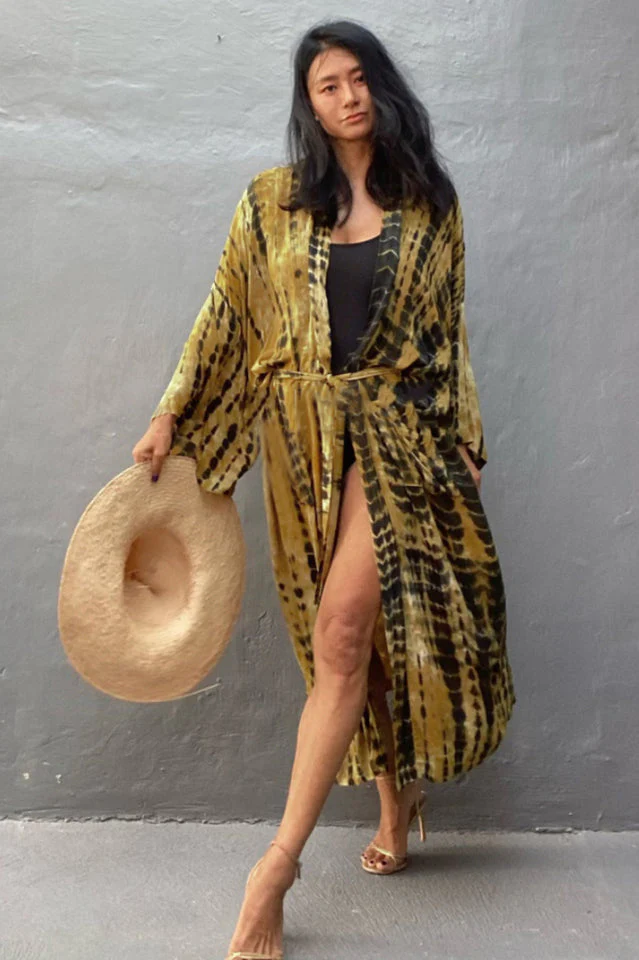 Beach Color Block Printing Cover Up - Image 13